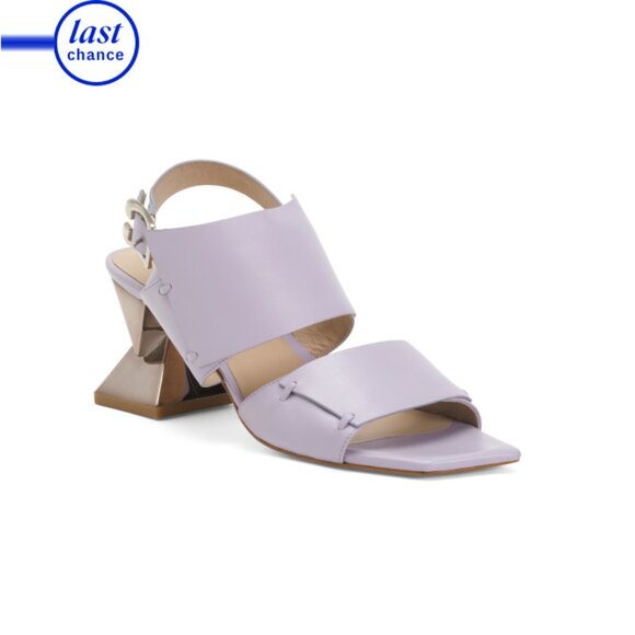 CHRIS DONOVAN Iris Leather Rene Heeled Sandals - Picture 1 of 2